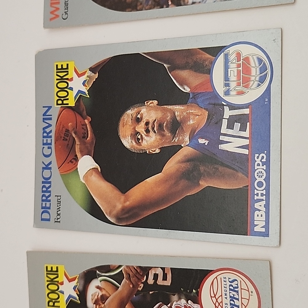 1990 NBA Hoops Rookie Cards 9 Count - Picture 3 of 16